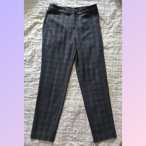 Vintage Plaid Gray Pants Dress Career Ckassic Size 6